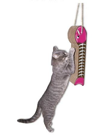 Hanging shop cat scratcher