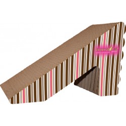 Imperial Cat Rub 'n Ramp Scratch 'n Shape, Pink and Brown Stripe