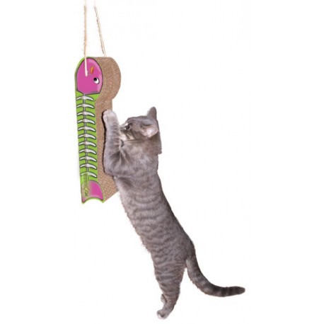 fish hanging scratcher for cats